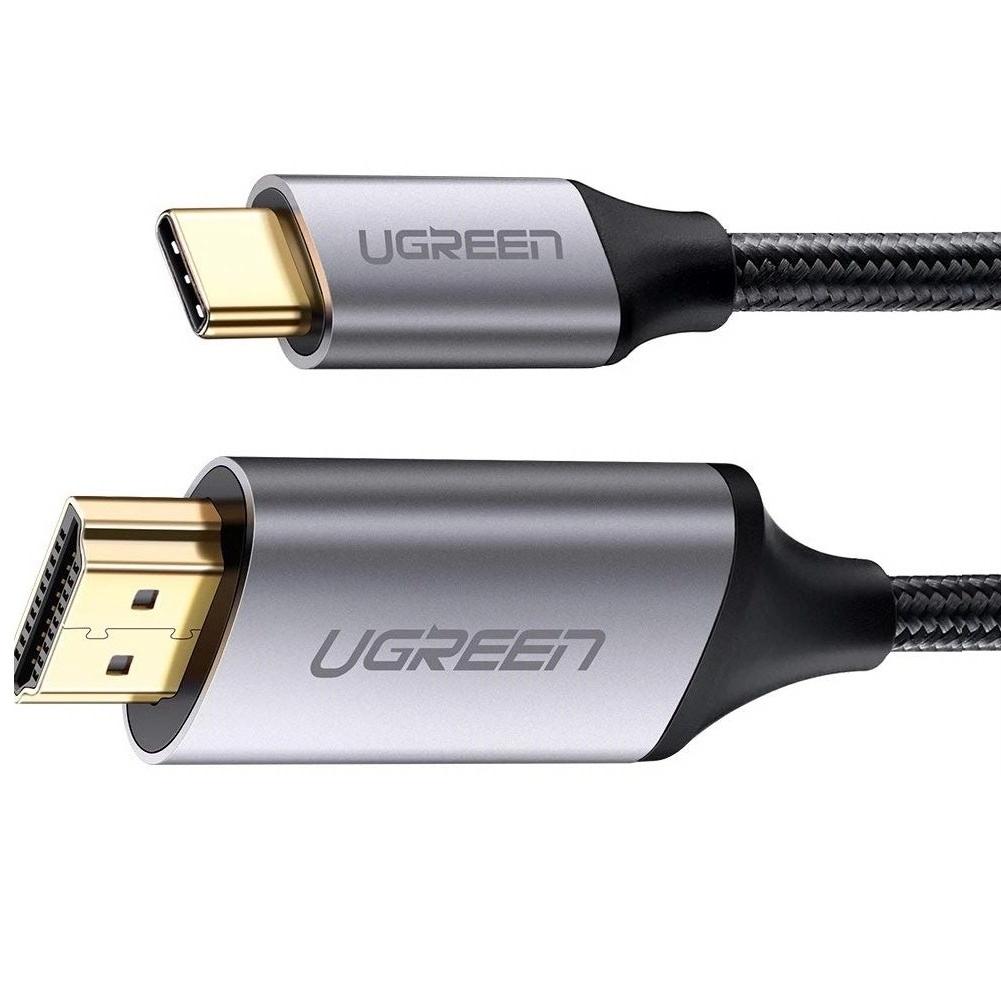 Ugreen UG50570MM142TK 1.5M màu Xám Bộ chuyển đổi TYPE C sang HDMI dương cao cấp - HÀNG CHÍNH HÃNG