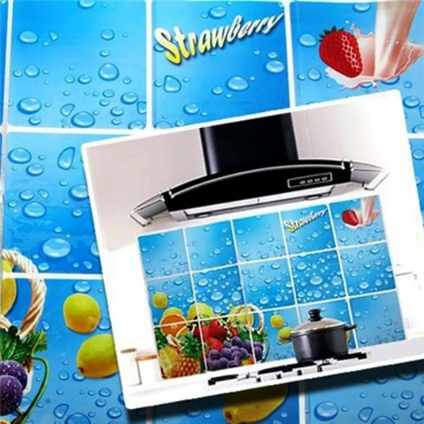 Bộ 4 Giấy dán bếp chịu nhiệt loại lớn 60x90cm - giao mẫu ngẫu nhiên