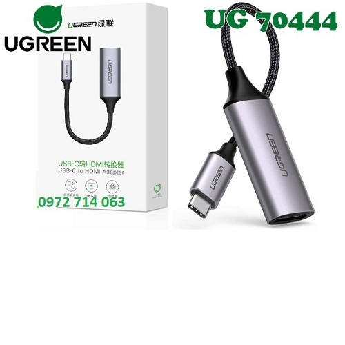 USB TypeC sang HDMI Ugreen hỗ trợ 4K/60HZ 70444 cao cấp - chính hãng