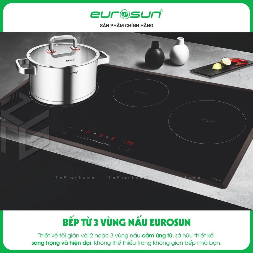 Bếp Từ Âm 3 Vùng Nấu EUROSUN EU-TE388Max - Nhập Khẩu Malaysia, Hàng Chính Hãng