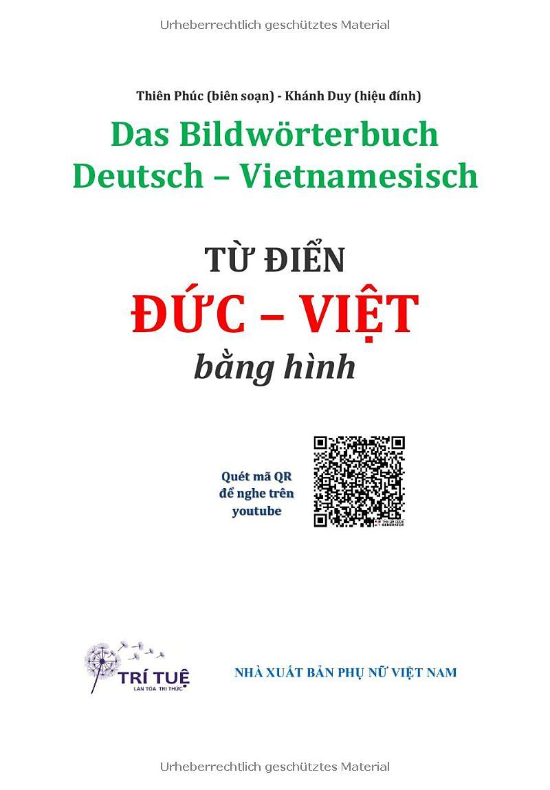 Sách - Das Bildwörterbuch Deutsch-Vietnamesisch - Từ Điển Đức-Việt Bằng Hình