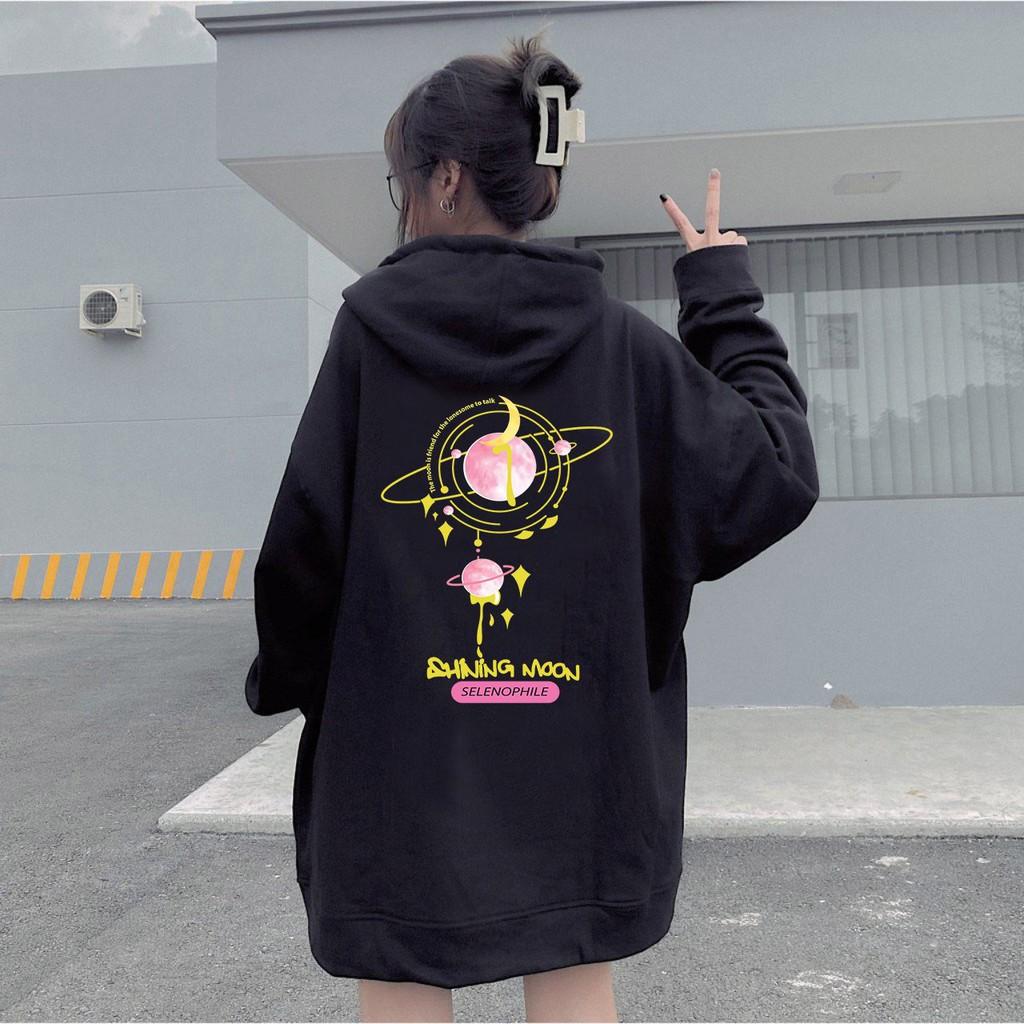 Áo Hoodie Nỉ - Áo Khoác Nỉ Nam Nữ Unisex SHININGMOON 2 Màu Cực Hot - LP.STORE
