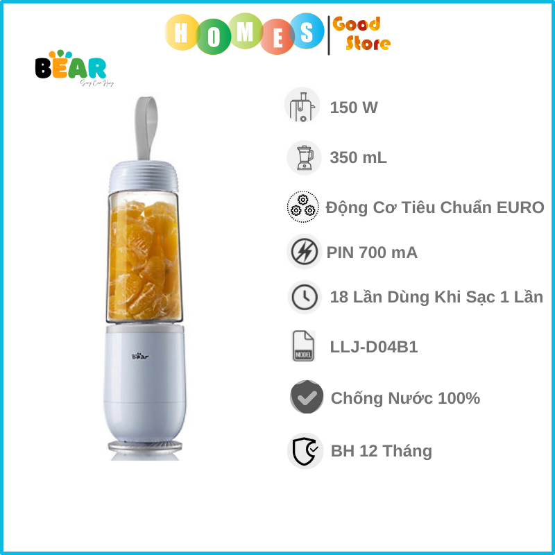 Máy Sinh Tố Cầm Tay BEAR LLJ-D04B1 - Hàng Chính Hãng