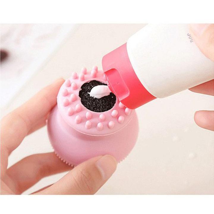 Bạch tuộc silicon rửa mặt etude tặng kem khăn rửa mặt,cọ rửa mặt và massage bạch tuộc