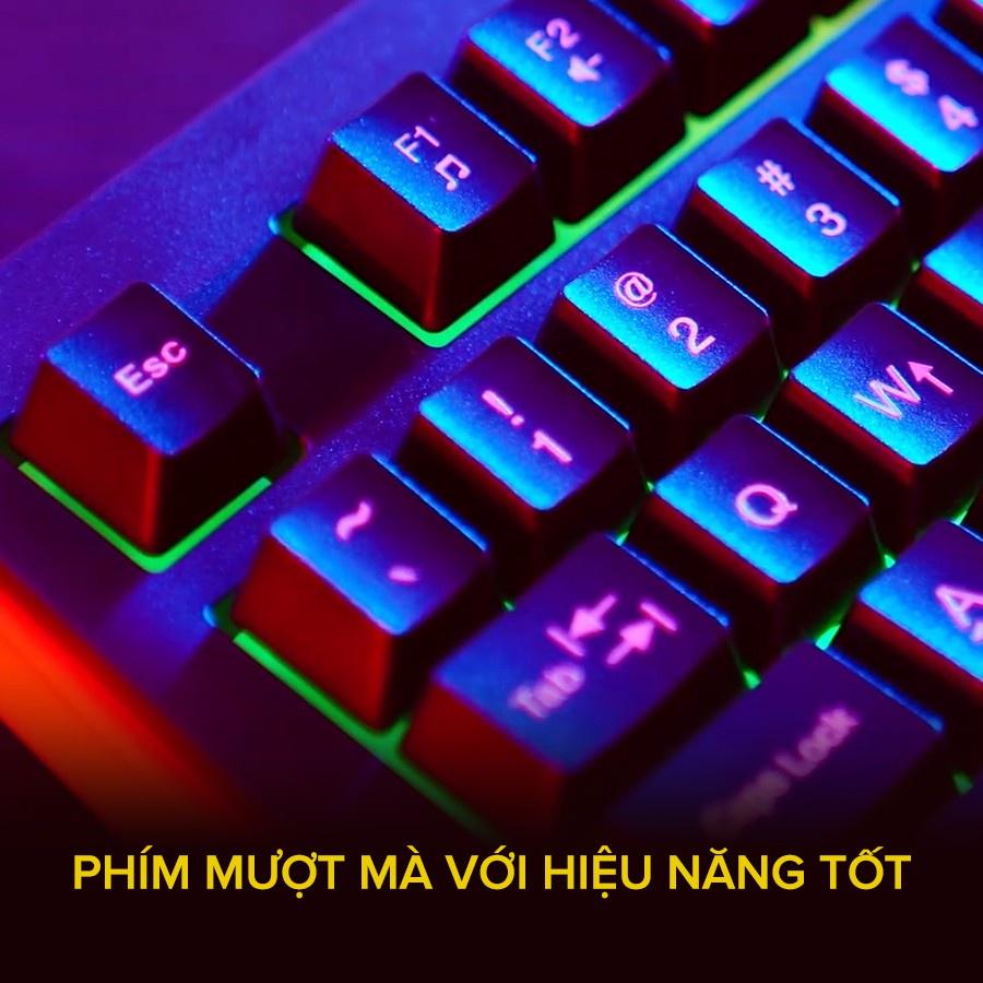 Bàn Phím Gaming RGB HAVIT KB866L, 104 Keys, Thiết Kế Công Thái Học, Tổ Hợp Phím Fn - Hàng Chính Hãng