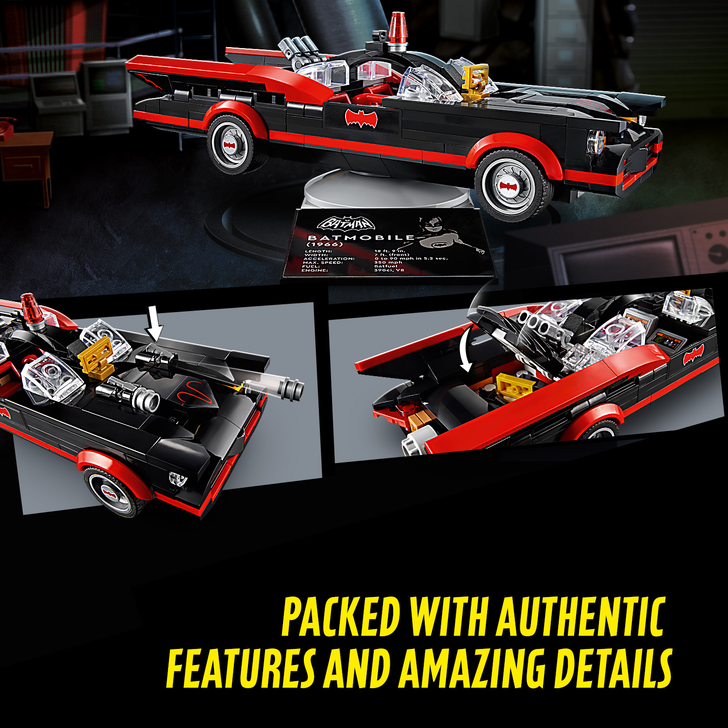 LEGO SUPER HEROES 76188 Siêu Xe Người Dơi Đối Đầu Joker (345 chi tiết)