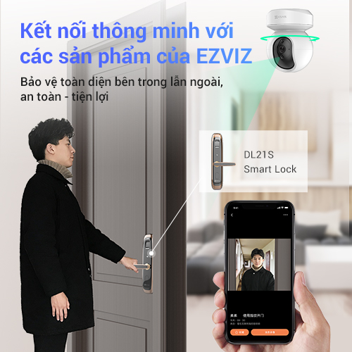 Combo Camera Wi-Fi EZVIZ TY1 FHD 1080p, Trong Nhà, Kèm Thẻ Nhớ 32GB/64GB - Hàng Chính Hãng