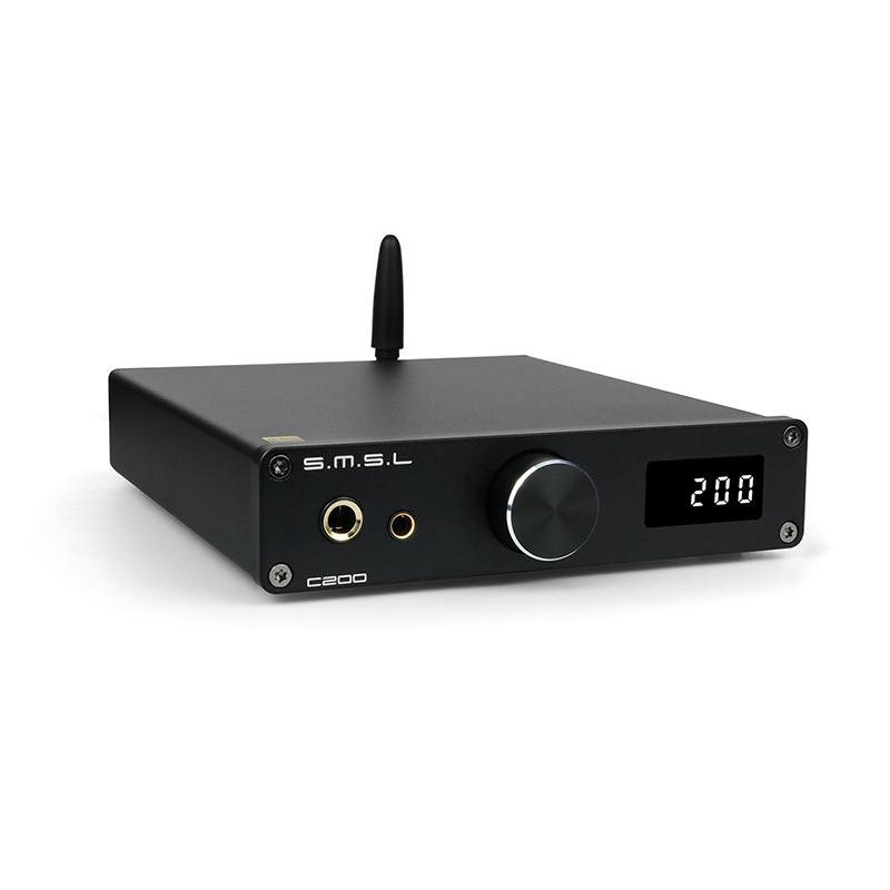 SMSL C200 Audio DAC Bộ khuếch đại tai nghe ES9038Q2M 4xOPA1612A Đầu vào USB/Optical/Coaxial/Bluetooth 5.0 TRS Cân bằng 4.4mm Đầu ra 6.35mm
