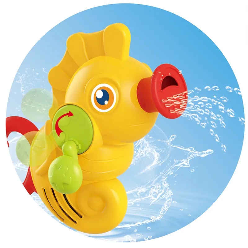 Đồ Chơi Nhà Tắm HUANGER Funny Baby Water Toy HE0269 – Chú Cá Ngựa Phun Nước Cho Bé Từ 12 Tháng Tuổi