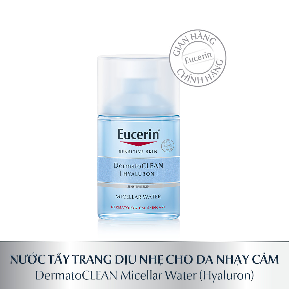 Nước tẩy trang dịu nhẹ cho da nhạy cảm Eucerin DermatoCLEAN Micellar 100ml