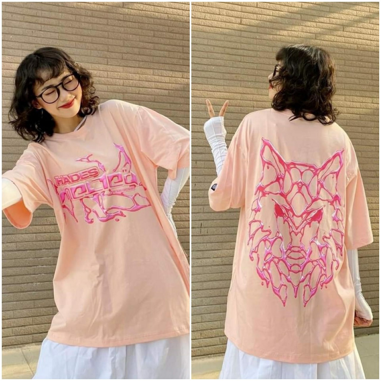 ÁO THUN UNISEX NAM NỮ HOT TREND form rộng tay lỡ- Hình HADES - Free size 40-75kg -Dành cho cả Nam và Nữ, Aó thun co dãn thấm hút mồ hôi tốt