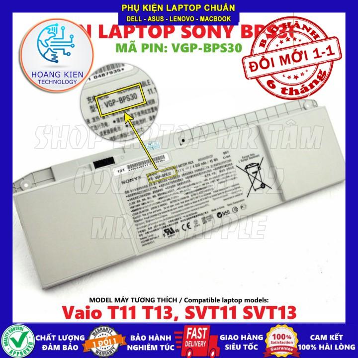 Pin cho Laptop SONY BPS30 (ZIN) - 6 CELL - Vaio T11 T13, SVT11 SVT13