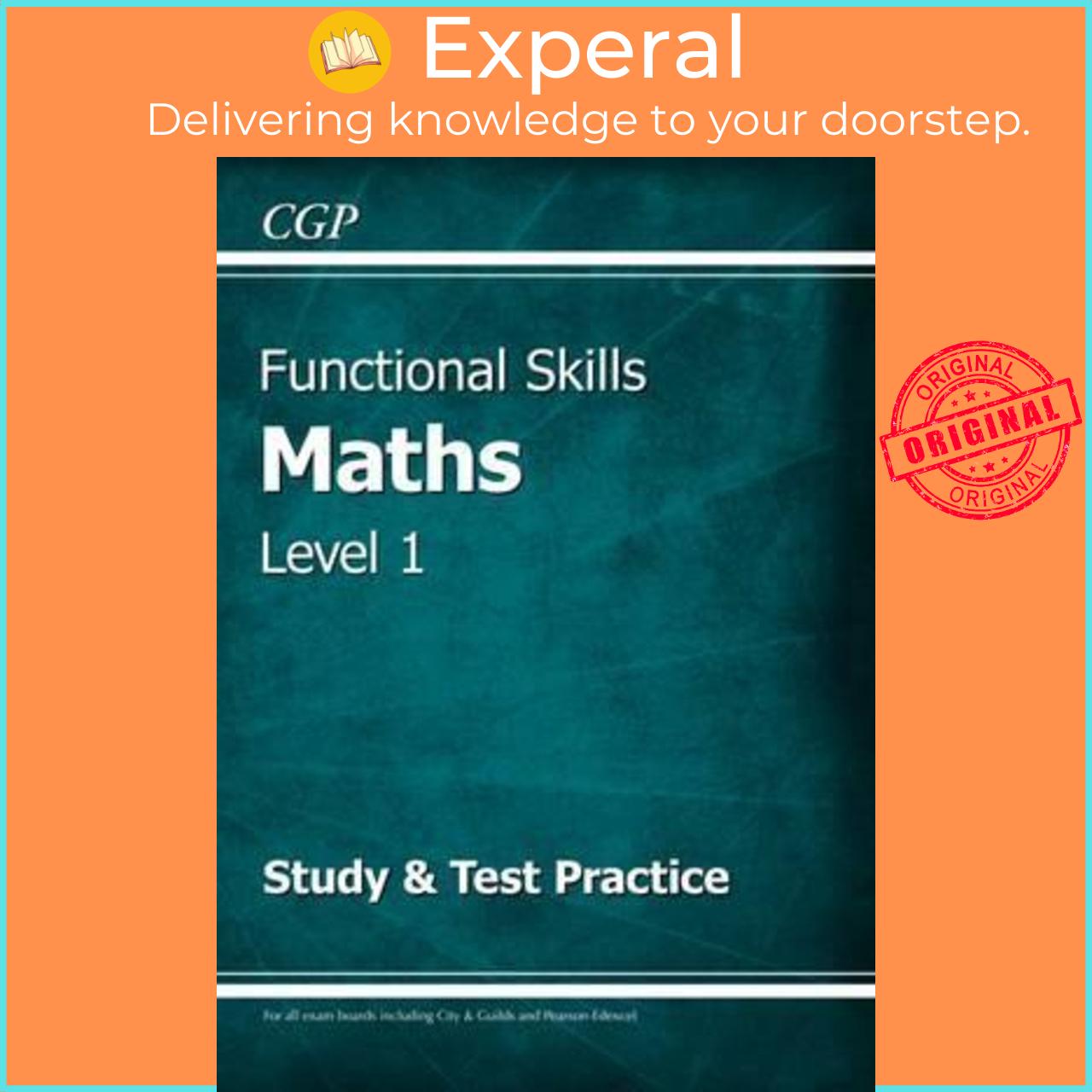 Hình ảnh Sách - New Functional Skills Maths Level 1 - Study & Test Practice (for 2020 & beyo by CGP Books (UK edition, paperback)