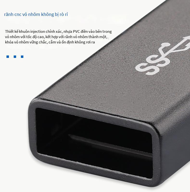 Giao hàng nhanh Bộ chuyển đổi 3.1USB sang type-c Một đầu đực sang đầu cái C phù hợp với bộ sạc không dây Apple typec type-c