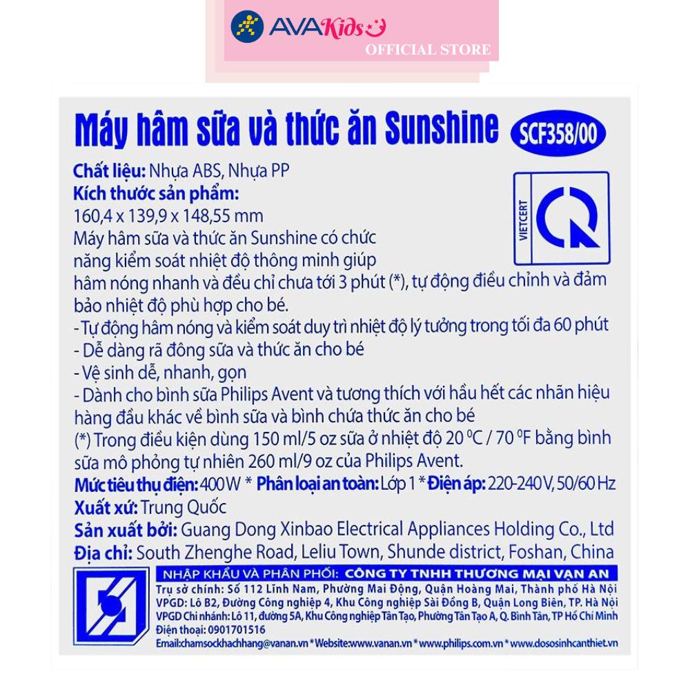 Máy hâm sữa Philips Avent SCF358.00