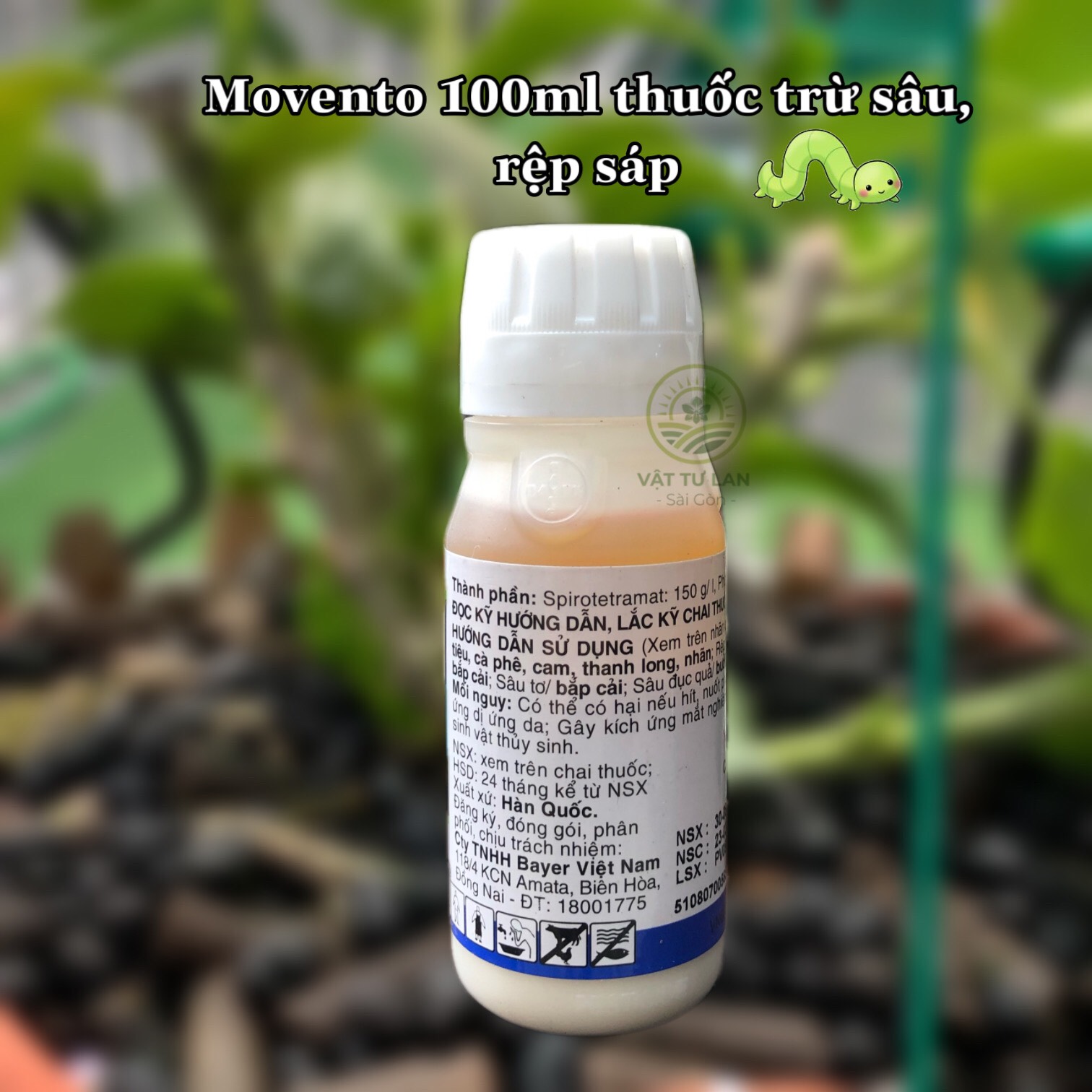 MOVENTO chuyên trừ rệp sáp, rệp muội và bọ trĩ hại cây trồng - chai 100 ml