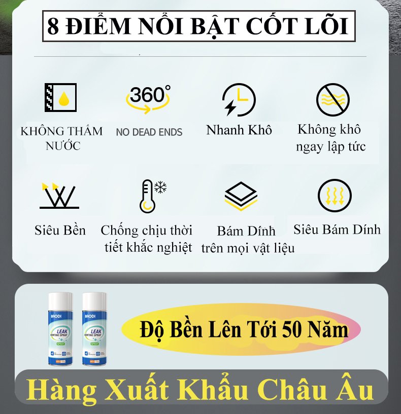 Bình Xịt Nano Chống Thấm Dột, Chai Xịt Chống Dột Mái Tôn, Sơn Chống Thấm Nhật Bản Loại To 750ml, Độ Bền 50 Năm