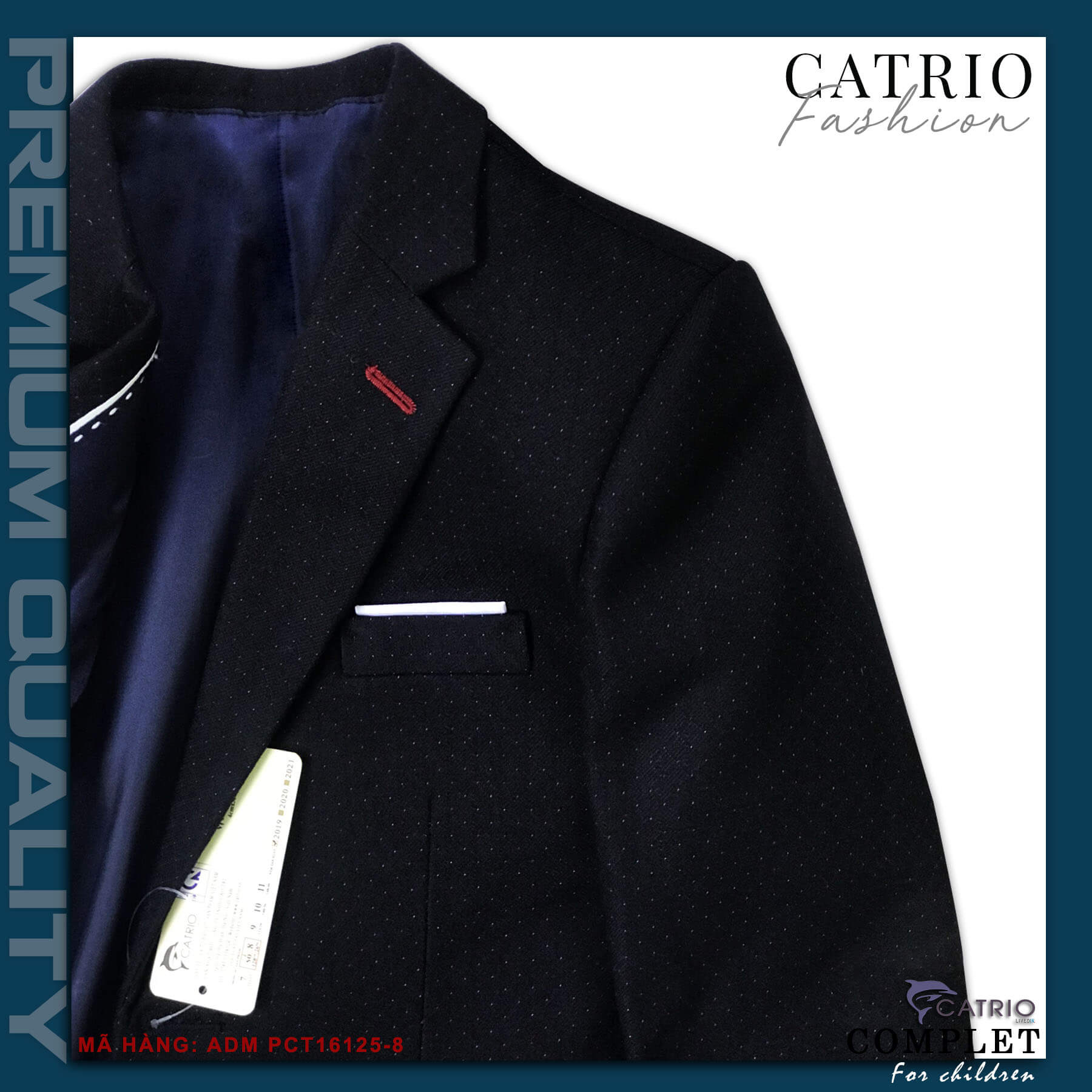 ÁO VEST BÉ TRAI CATRIO PCT16125/8 LÀ ÁO ĐỜ MI TRẺ EM TỪ 8 TUỔI ĐẾN 12 TUỔI THUỘC BST QUẦN ÁO TRẺ EM CATRIO MÙA TIỆC CƯỚI, LỄ TẾT, SINH NHẬT
