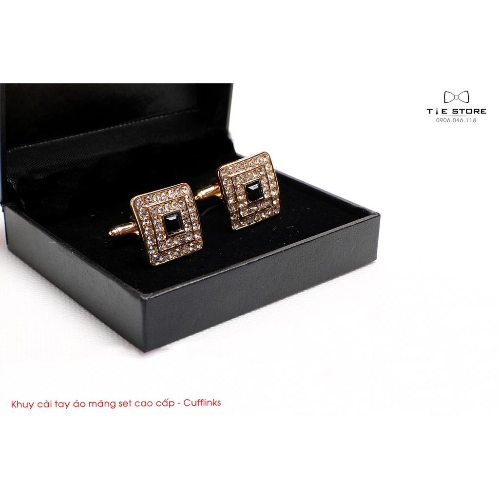 KHUY MĂNG SÉT CAO CẤP - Cufflinks vàng