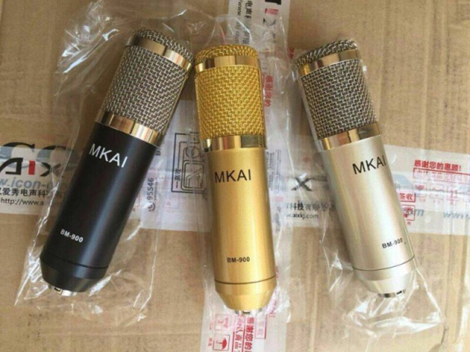 Mic BM-900 hát karaoke MKAI - Hàng Nhập Khẩu (Giao Màu Ngẫu Nhiên)