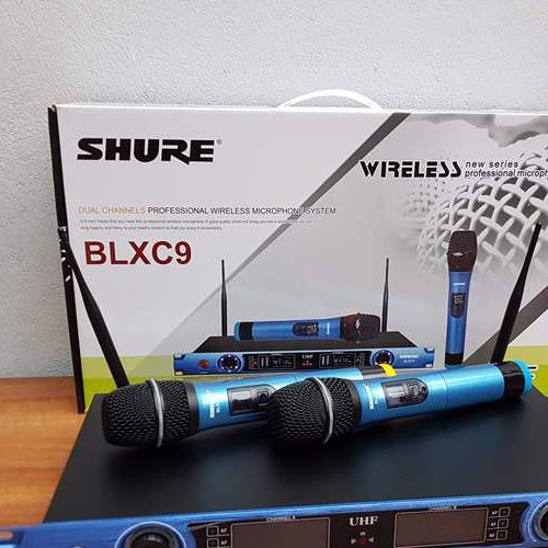 Micro không dây Shure BLXC9 - Mic karaoke gia đình, sân khấu - Độ nhạy cao, bắt sóng xa, chống hú rít - Thiết kế sang trọng, bắt mắt -  Dễ dàng phối ghép với các thiết bị âm thanh khác - Hàng nhập khẩu loại I