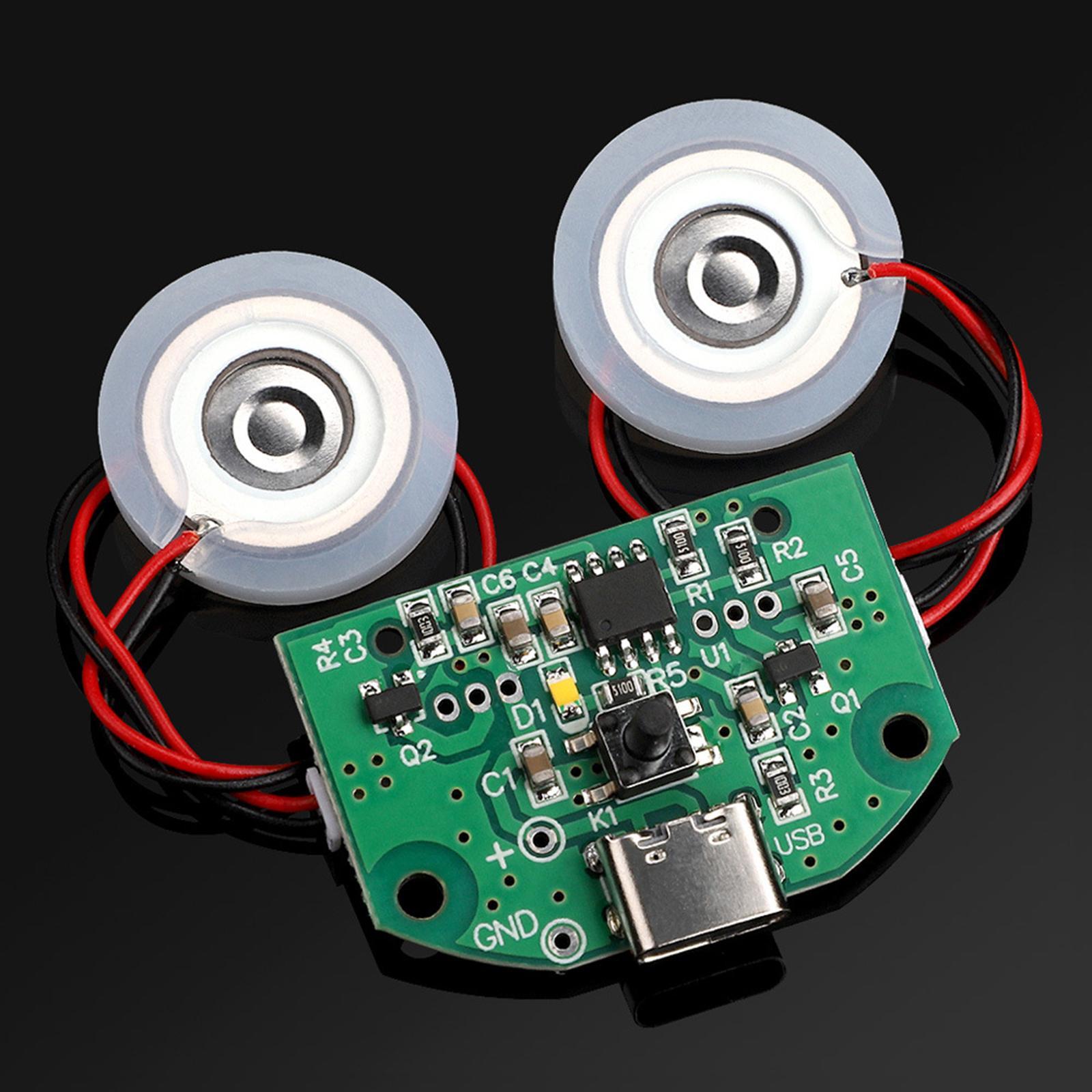 USB Mist Humidifier Experimental Equipment Module Plate DIY 2 Spray Head Large Fog