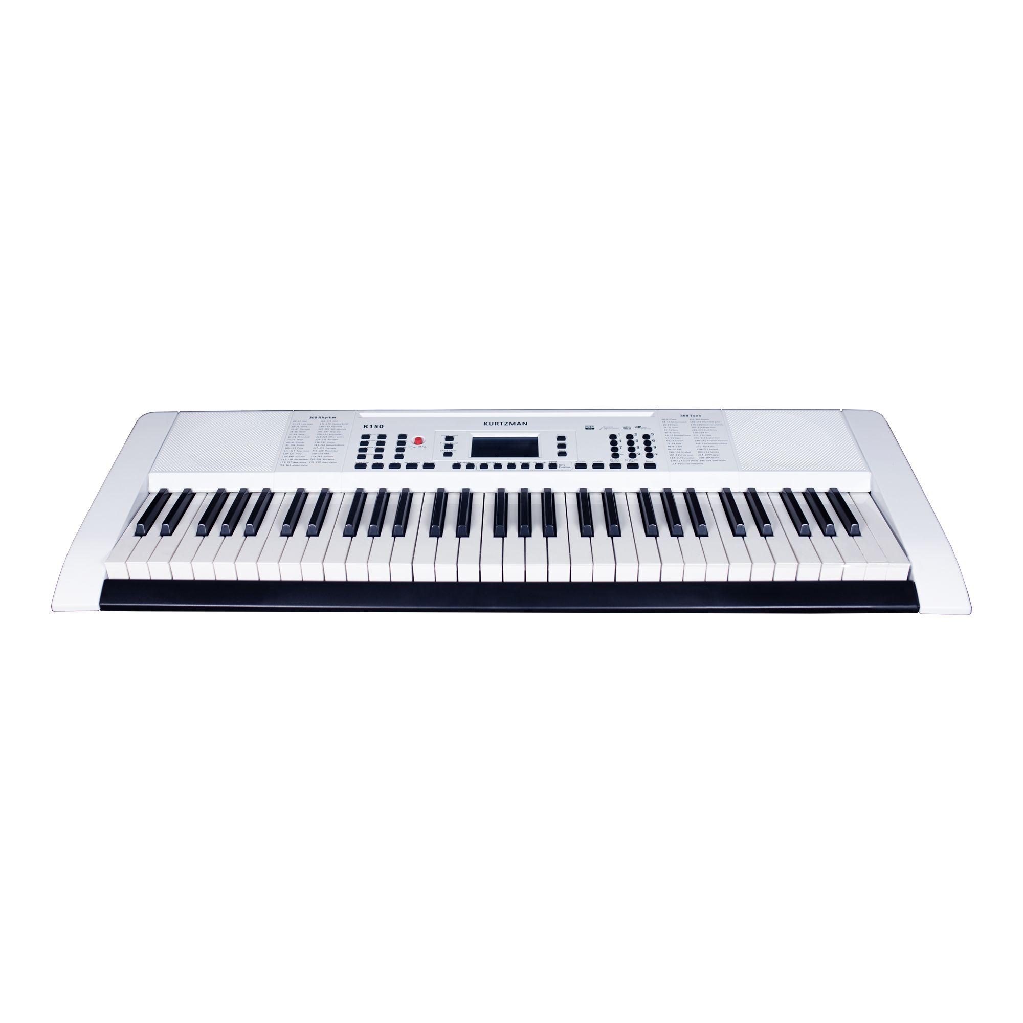 Đàn Organ điện tử/ Portable Keyboard - Kzm Kurtzman K150 - Best keyboard for Beginner - Màu trắng (WH) - Hàng chính hãng