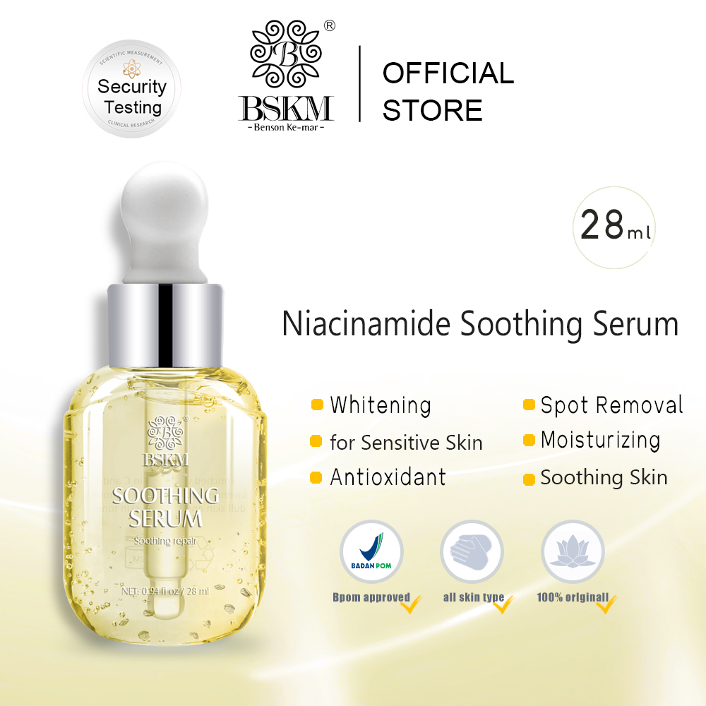 BSKM Soothing Serum (Tinh Chất) Dưỡng Trắng Da, Mờ Thâm, Căng Bóng Và Chống Lão Hóa Da 28ml