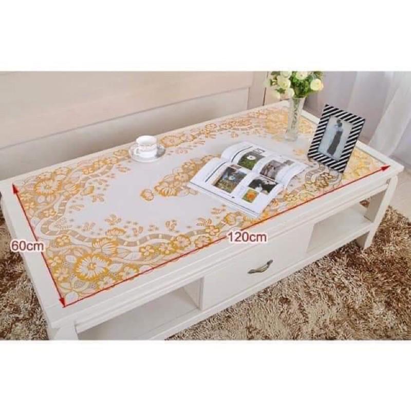 Khăn bàn 3D hoa văn nổi