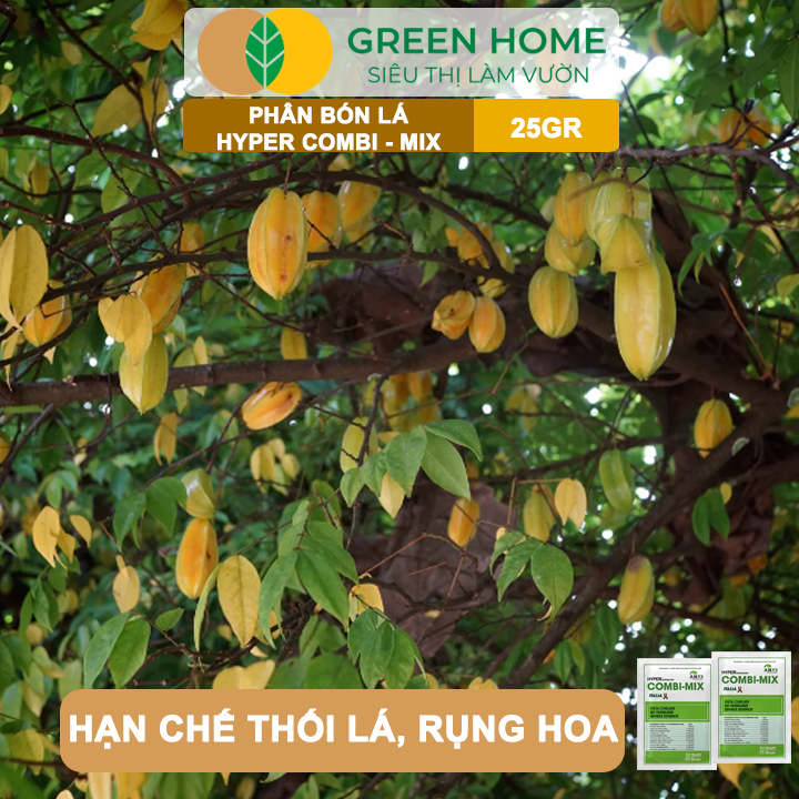 Phân Bón Trung Vi Lượng Hyper Combi-Mix GreenHome, Gói 25Gr, Bổ Sung Vi Lượng Cần Thiết Cho Cây Trồng