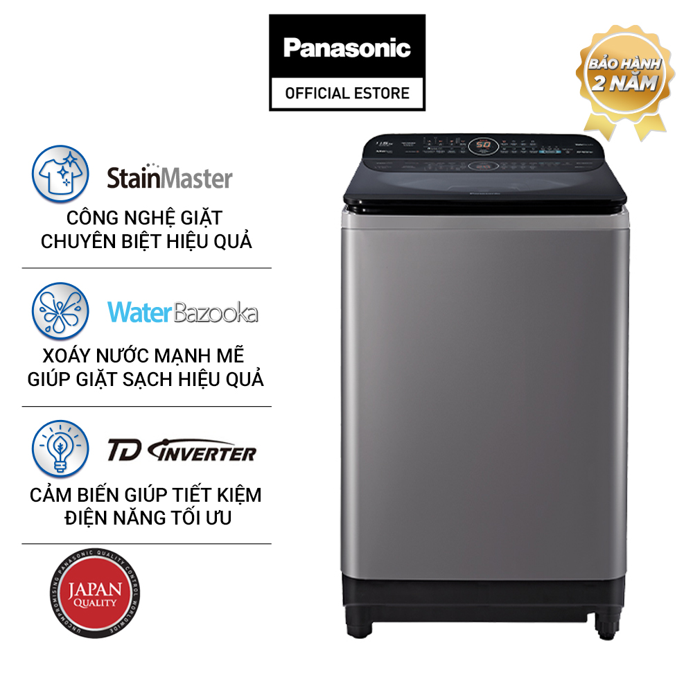 [Chỉ Giao Tại HCM] Máy Giặt Cửa Trên Panasonic 10.5KG NA-FD10AR1GV - Hàng Chính Hãng