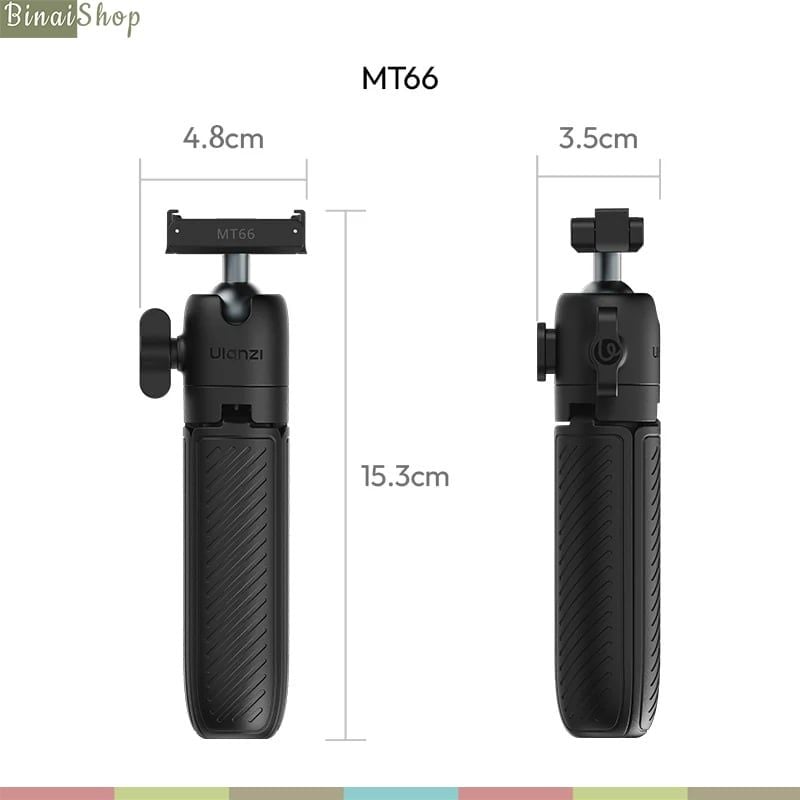 Ulanzi MT-66 – Tripod Kẹp Balo Quay POV 3-In-1, Thao Tác Nhanh Action Connector, Ball Head Xoay 360° Cho DJI Action, GoPro, Insta360 - hàng chính hãng