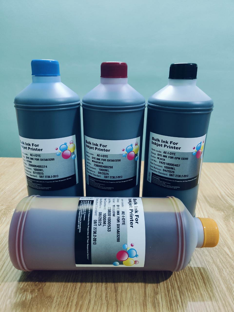 Mực nước dye ink màu đỏ (M) tương thích Epson Dx5 I3200 loại 1 lít. hàng nhập khẩu