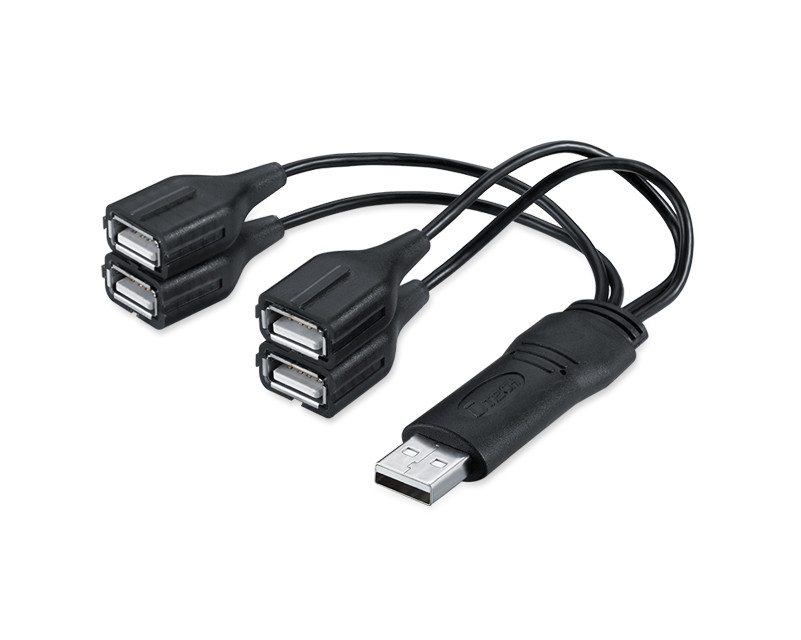 Bộ chia 4 cổng USB 2.0 Dtech DT-3020 - Hàng chính hãng