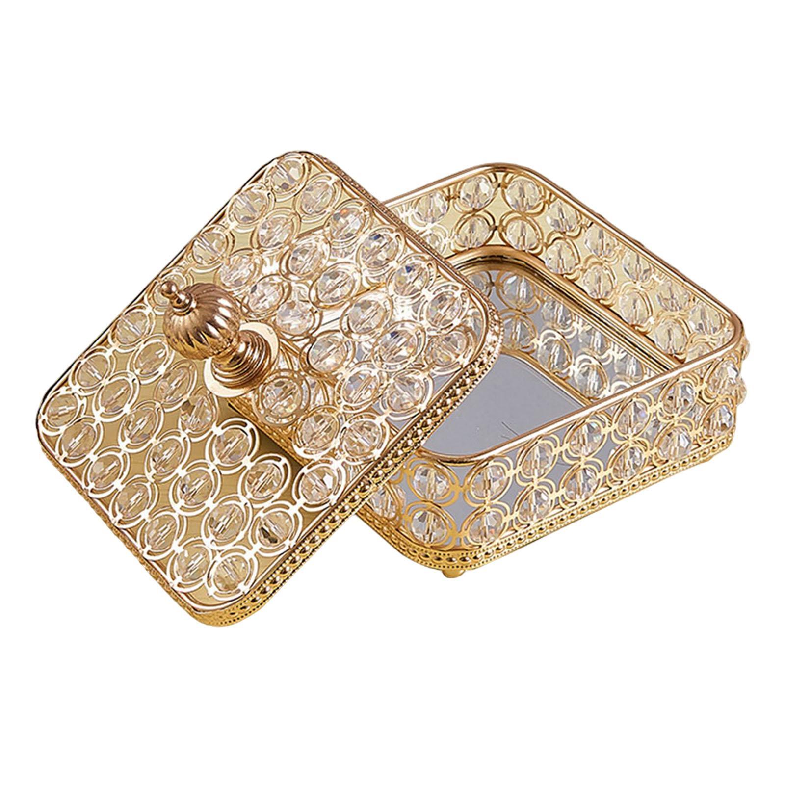 Jewelry Box Trinket Organizer Rings Earrings Wedding