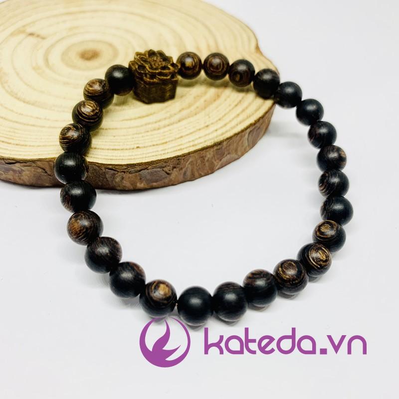 Vòng Tay Trầm Hương Sánh Chìm mix Hoa Sen VTCS