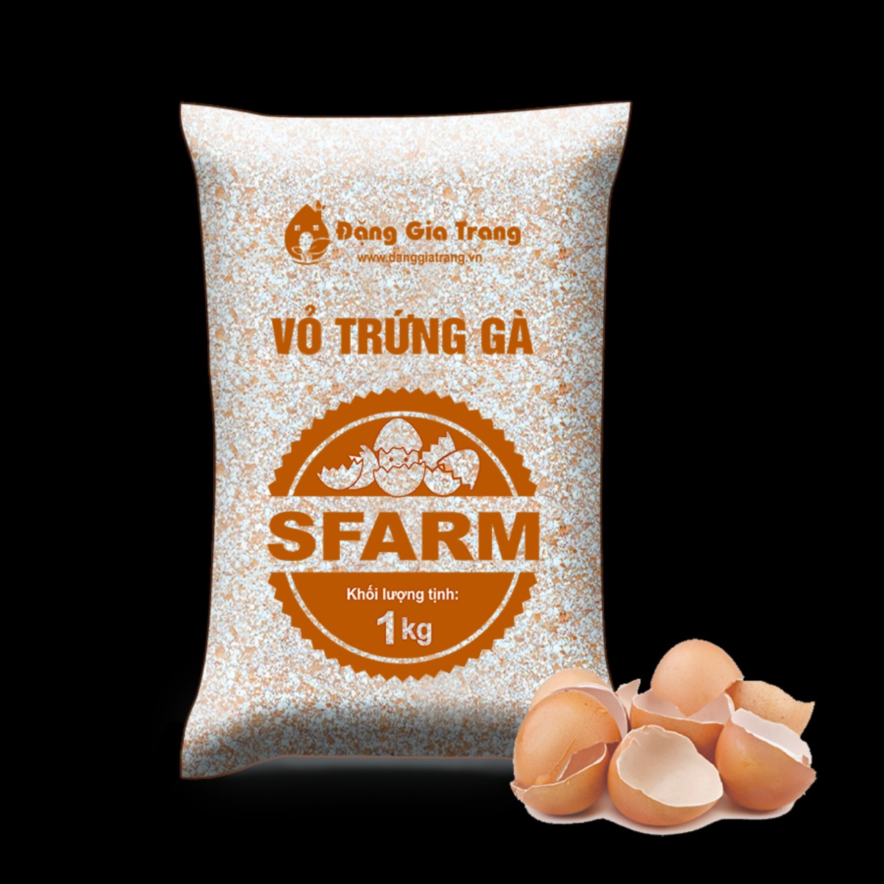 Vỏ Trứng Gà Sfarm Đã Qua Xử Lý Dùng Để Bón Cây Và Rau Sạch Gói 1 KG