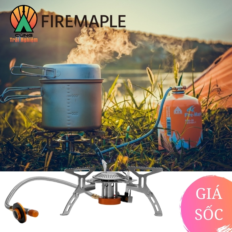 Bếp Gas Dã Ngoại Điều Áp Chuyên Dụng Fire-Maple Ngoài Trời Nhỏ Gọn Di Động FMS-105