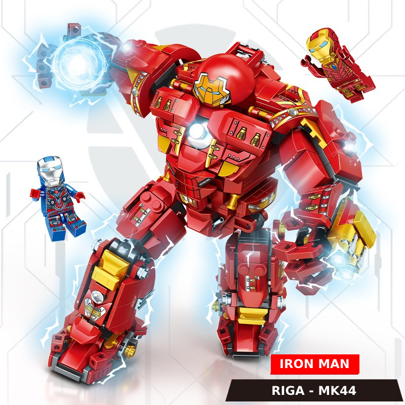 [Có sẵn] Đồ chơi lắp ráp, mô hình Iron man Hulkbuster Mecha