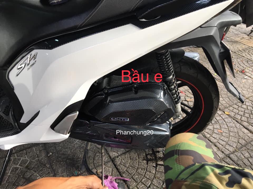 COMBO BỘ ỐP PHỤ KIỆN TRANG TRÍ DÙNG CHO XE SH 2017 2018 2019 CACBON