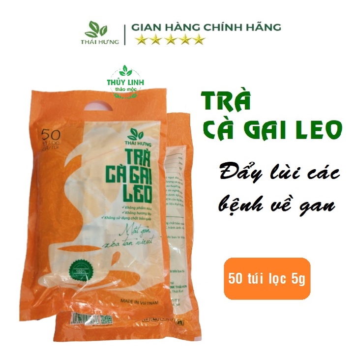 Combo 05 Bịch Trà Cà gai leo Thái Hưng  Thải độc gan, mát gan, giải rượu