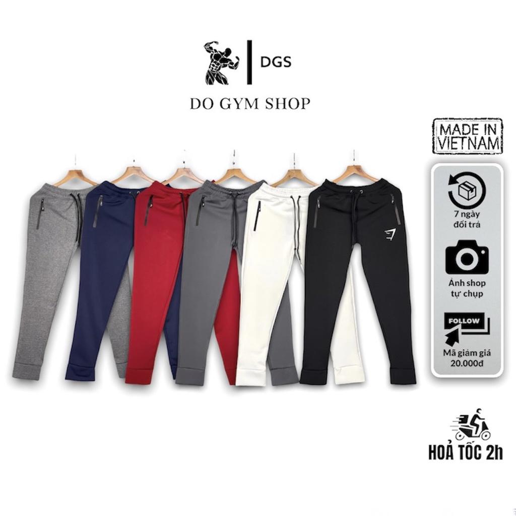Quần dài thể thao nam DO GYM SHOP thun poly 4 chiều thoáng mát, logo thêu chắc chắn