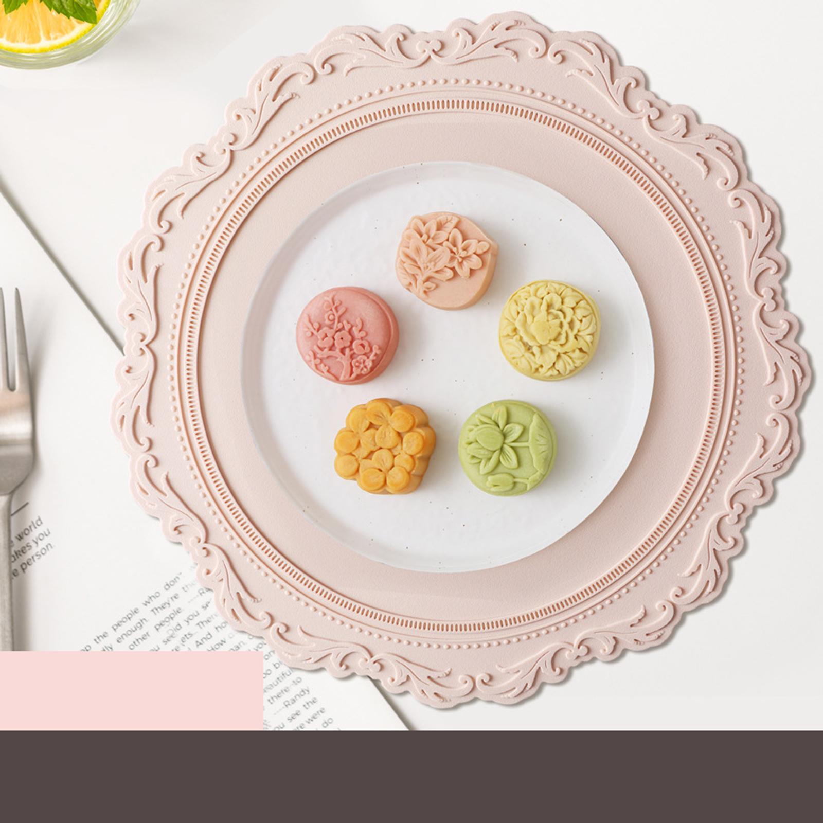 Silicone Place Mats Tableware Utensil Pad Table Mats for Cup Mug Pot