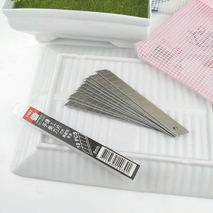 Combo 10 lưỡi dao rọc giấy 18mm / 9mm
