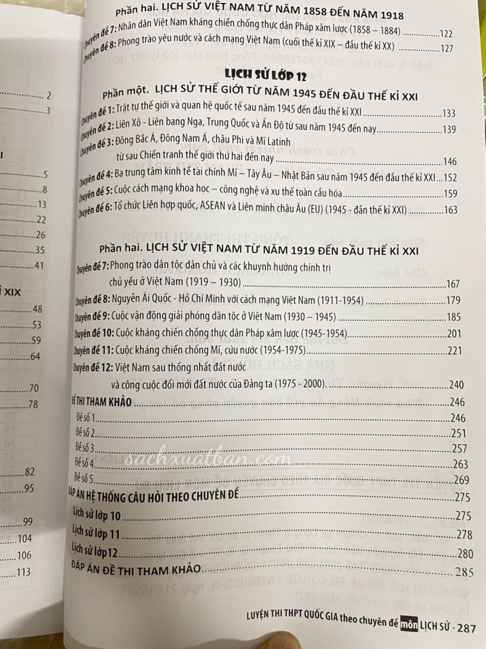 Sách Luyện Thi THPT Quốc Gia Theo Chuyên Đề Môn Lịch Sử