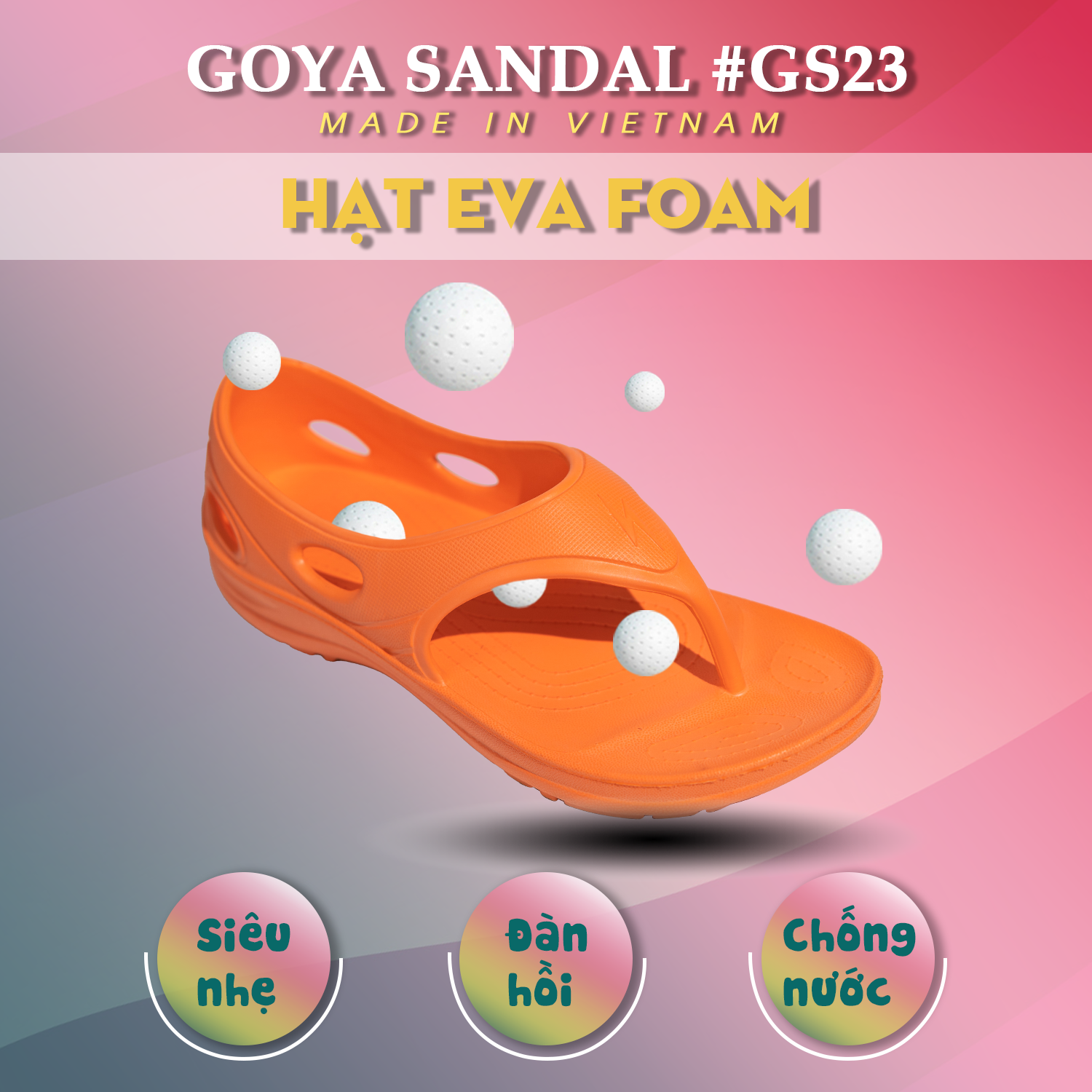 [HOT] Dép Thể Thao Cao Cấp Goya Sandal GS23 - Màu Cam