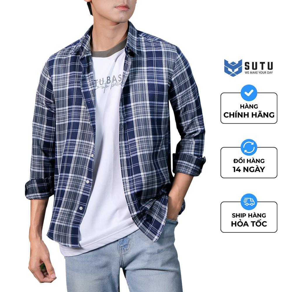 Áo Sơ Mi Flannel Caro Nam Khoác Trong và Ngoài SUTU Cao Cấp Basic Nhiều Màu Chất Vải Thoải Mái, Không Xù Lông | A3AC1S