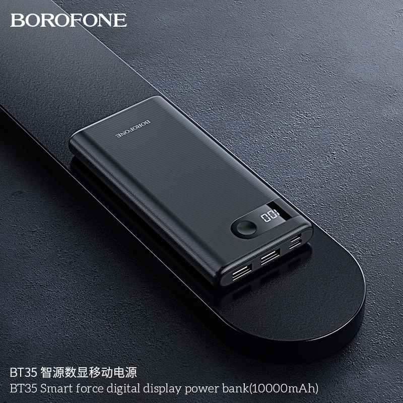 Pin sạc dự phòng Borofone BT35 10000mah có màn hình- Hàng nhập khẩu