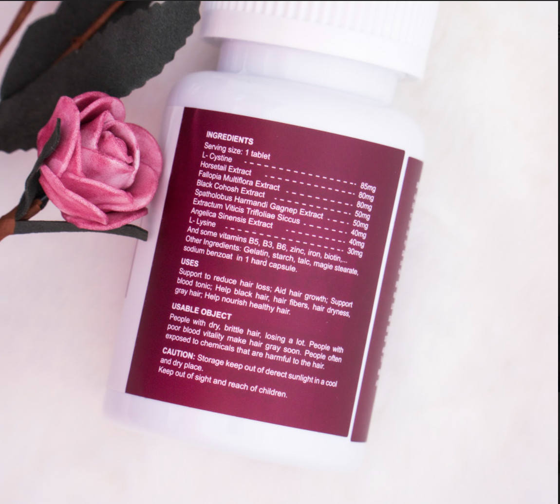 Viên uống Alika Ultra for Women, Giảm Rụng Tóc, Hỗ trợ, Kích Thích Mọc Tóc và Đen Tóc Trở lại , hộp 60 viên