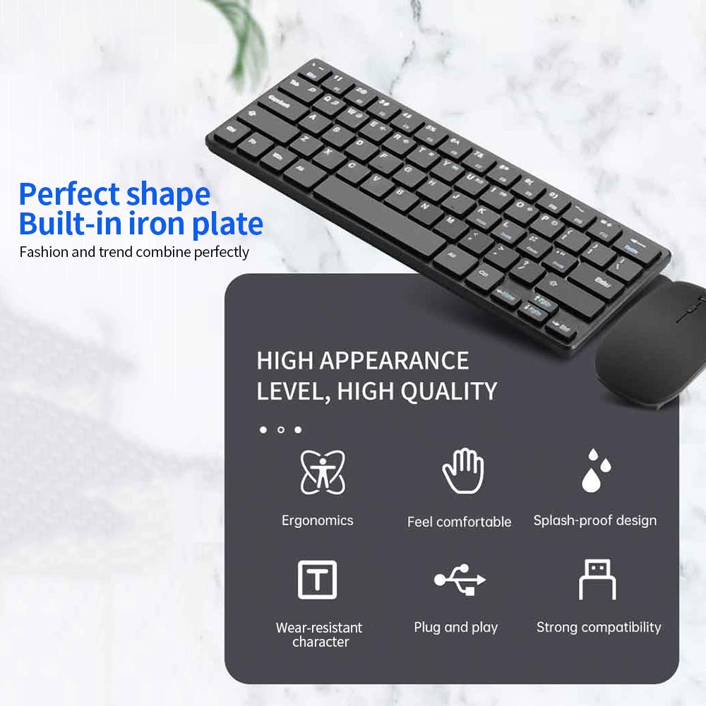 Bộ Bàn phím và Chuột không dây 2.4G cho Máy tính xách tay PC